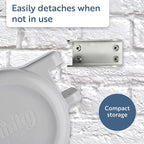 Minky Homecare Outdoor Retractable Dual Clothesline - Heavy Duty PVC Coated Line - Energy and Space Saving Removable Laundry Drying Line - 2 x 49 Feet
