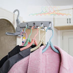 1Pcs Clothes Drying Rack Foldable and 10 Pcs Travel Hangers and 1pcs Organizer Bag,Foldable Design Doesn't take up Much Space, Great Combo for Travel/Hotel/Cruise.
