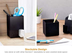 Bostitch Office Konnect Pencil Cup Desk Organizer, Pen Cup, Black (Pack of 12)