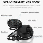Fanhaw 40 oz Insulated Stainless Steel Water Bottle with Chug Lid, Leakproof & Sweat-Free Extra-Large Metal Bottle for Outdoor, Hiking & Gym (White)