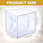 Zopeal 6 Pack Popup Laundry Hamper 13 Inch Collapsible Laundry Baskets with Handles Mesh Clothes Baskets Portable Single Layer Foldable Clothes Hamper Square Bin for Washing (White,Single-layer)