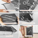 Vacuum Storage Bags for Travel with Wireless Rechargeable Air Pump, 16 Pack Travel Essentials Space Saver Compression Bag for Luggage, Suitcase, Backpack, Vacuum Seal Bags for Home Storage Clothing