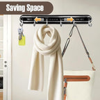 Utensil Racks with 6 Hooks Kitchen Utensil Holders Organizer Wall Hanging Balck Dish Storage Hooks