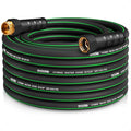 Heavy Duty Garden Hose 50ft, NON-EXPANDABLE Flexible Water Hose, Kink Resistant Lightweight Hybrid Hose, Leakproof Hose Male to Female Fittings