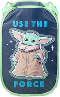Jay Franco Star Wars The Mandalorian The Child Pop Up Hamper - Mesh Laundry Basket/Bag with Durable Handles - Features Baby Yoda Grogu (Official Star Wars Product)