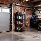 4-Tier Metal Garage Shelving Heavy Duty Adjustable Storage Shelves 2000lbs Capacity Steel Shelving Units Tool Rack Corner Shelf for Heavy Equipment and Tools (19.7" W × 13.8" D × 44.1" H)
