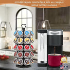 40 Pods Capacity Very Easy Assembly K Cup Holders,K Cup Holder, K Cups Holder,K Cup Carousel, Coffee Pods Holder Storage Organizer Stand