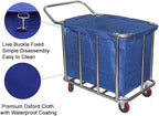 Removable Waterproof Liner Bag for Rolling Laundry Basket, Commercial Laundry Cart Replacement Liner Bag, Detachable Storage Bags(Brown)