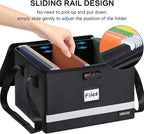 Fireproof File Box with Lock, Upgraded Fireproof Document Box with Reflective Strip, Portable File Organizer Filing Cabinet with Handle for Hanging Letter/Legal Folder, 15.5" x 12.3" x 10.5"