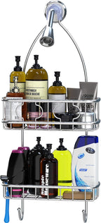 Simple Houseware Stainless Steel Bathroom Hanging Shower Head Caddy Organizer (24 x 10.2 x 4.2 inches)