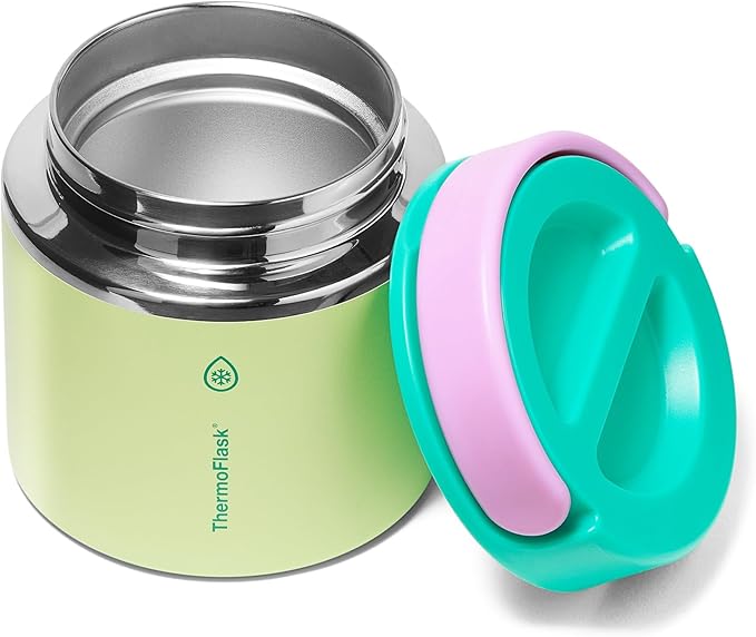ThermoFlask 20 oz Double Wall Insulated Food Jar, Garden Party