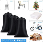 Nuanchu 3 Pcs 40 x 60 Extra Large Laundry Bag Giant Storage Laundry Reusable Multipurpose Bag for Damp Proof Luggage Suitcase Clothes Comforters Furniture Blankets Cover