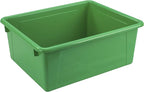 Storex Letter Size Deep Storage Tray – Organizer Bin for Classroom, Office and Home, Green, 10-Pack (62527A05C), 10 x 13 x 5 Inches
