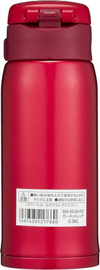 Zojirushi SM-SE36RZ Stainless Steel Vacuum Insulated Mug, 12-Ounce, Garnet Red