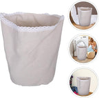 Farmhouse Fabric Liner Replacement, Effectively Protect Clothing for Woven Laundry Basket Washable Cloth Insert for Bedroom Bathroom Hampers Fit Basket Cloth Insert