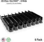 Display Technologies Fridge Organizer & Soda Can Dispenser for Refrigerator - Drink Dispenser & Refrigerator Storage (6-Pack)