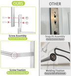 Over The Door Towel Rack, Over Door Towel Racks for Bathroom, Towel Rack with Hooks for Door Hanging, Towel Holder Over The Door Towel Bar 24Inch, Brushed Nickel