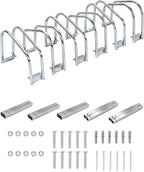 Bike Floor Stand, Freestanding Bike Parking Rack for Garage, Heavy Duty Bicycle Storage Organizer Fit 22-28" Wheels & 2.2" Tire Width,Indoor Outdoor Bike Storage Stand for Home, Apartment, Bike Shop