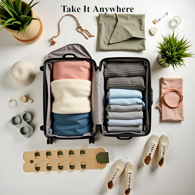 Foldable Clothes Drying Rack for Small Spaces — Portable, Rust-Proof, Easy Fold & Carry — Ideal for Travel, Apartment, Dorm (Grey)