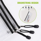 12 Pcs Plastic Mesh Pencil Pouch, Waterproof Tear-Resistant Document File Folders, Zipper Documents Pouch Document Organizer Bags for School Office Business Home Travel Storage(9.25×4.25Inch)