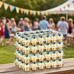 24 Pack x 10 Sets Count Cupcake Containers, Plastic Disposable Cupcake Boxes Holder, Stackable Clear Cupcake Carrier with High Tall Dome Lid