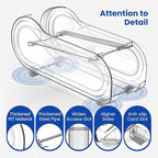 2 Pack Auto-Rolling Soda Can Organizer for Refrigerator/Fridge, Upgraded Soda Can Dispenser & Holder for Pantry Storage 10 Standard Size 12oz/ 11.2oz/ 355ml/ 330ml Drink Short Cans (Clear)