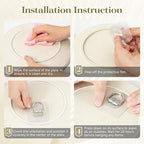 Bilillo 20 Pack D-Shaped Plate Hangers for Wall Display, Invisible Decorative Plate Hooks for Plates, Platters & Wall Décor
