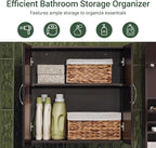 Haotian Wall Cabinet Laundry Room, Medicine Cabinet for Bathroom Kitchen Garage,Floating Cabinet Hanging Storage with Adjustable Shelf, Brown FRG231-BR