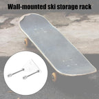 Sturdy Wall Mounted Ski Storage Rack Portable Holder for Organizing and Showcasing Snow Gear in Homes and Resorts Home Ski Organizers