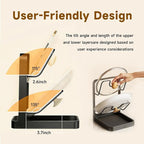 Kitchen Pot Lid Storage Rack, 2-Tier Lids Holder with Detachable Drip Tray While Cooking, Multifunctional Countertop Organizer for Cutting Boards, Ladles and Pan Covers
