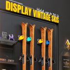Ski & Snowboard Wall Rack for Garage - Fits Any Ski/board, Damage-Free Storage, Multi-color 4pck