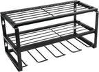 Performance Tool W7701 Power Tool Organizer Wall Mount - Hand Tool Storage Racks, Utility Racks, Drill Holder & More - 3 Tier Sturdy Iron 16" Cordless Tool Organizers
