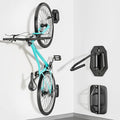 Swivel Bike Wall Mount, Heavy Duty Vertical Bike Rack with Fixed Hooks for Garage Storage, Wall Mounted Bicycle Hangers Holds up to 77 lbs for Indoor, 1 Pack