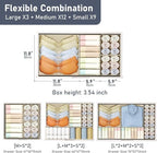 DIMJ Drawer Organizer Clothes Storage - 30 Pack Baby Dresser Organizer for Nursery, Small Fabric Closet Drawer Organizer Bins for Underwears Socks, Foldable Storage Dividers Organization for Bedroom
