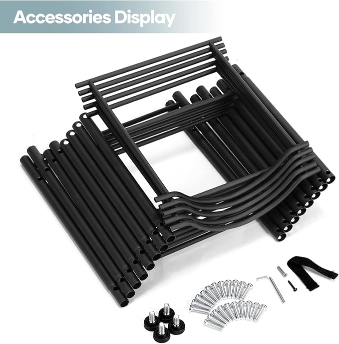 MOOACE 5 Gallon Water Jug Holder, 5 Tier Heavy Duty Water Cooler Jug Storage Rack, Detachable Water Dispenser Stand, Water Bottle Holder Organizer, Black
