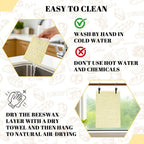 2 Pack Beeswax Bread Bags - 17x13 Inch Reusable Bread Storage Bags,Bees Wax Lined Bread Bags for Home Cooks fresh bread storage Easy Clean (Berry)