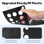 Geniusidea Shirt Folder Kids Clothes Folding Board, Quickly Fold Shirts & Pants & Small Clothes, Laundry Folding Tool with Space-Saving Design, Durable Material Easy Storage Organizer Black