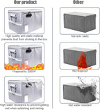 TOMKID Fireproof File Cabinet with Lock, Fireproof Document Organizer Collapsible File Box Filing Cabinet with Handle for Letter Legal Folder Certifications
