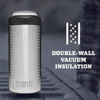 YETI Rambler 12 oz. Colster Slim Can Insulator for the Slim Hard Seltzer Cans, Stainless (NO CAN INSERT)