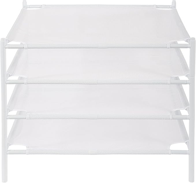 STO STO Sweater Drying Rack, 4-Pack Stackable Mesh Clothes Drying Rack, Laundry Drying Rack for Sweaters, Socks, Toys, White