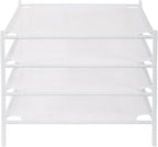 STO STO Sweater Drying Rack, 4-Pack Stackable Mesh Clothes Drying Rack, Laundry Drying Rack for Sweaters, Socks, Toys, White
