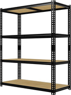 Heavy Duty Garage Storage Shelves, 2000 Lbs Capacity, 4-Tier Adjustable Storage Shelving Unit, 40" L x 20" W x 60" H Metal Shelving Racks for Kitchen Pantry Basement Bathroom Laundry