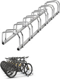 Bike Floor Stand, Freestanding Bike Parking Rack for Garage, Heavy Duty Bicycle Storage Organizer Fit 22-28" Wheels & 2.2" Tire Width,Indoor Outdoor Bike Storage Stand for Home, Apartment, Bike Shop