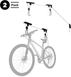 Bike Hanger - Overhead Hoist Pulley System with 100lb Capacity for Bicycles or Ladders - Secure Garage Ceiling Storage by Rad Sportz