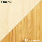 Grassracks Birch Wood Ski Rack - The Hallsteiner Series Horizontal Ski Wall Mount (3 or 4 Pairs of Skis, Birch)