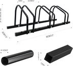 XINYI Bike Rack Floor, Bike Stand Garage, Indoor/Outdoor Bike Rack Garage,22-28" Wheel Stand, Max. Tire Width 2.1", Front/back Bike Stand For Mountain, Road and Kids Bikes for 3 Bikes