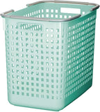 Like-it │SCB-5 │Daily use inside or outside. Movable handles make it easy to carry around. | Portable large basket for kitchen, laundry and kids room. | 18.7 x 12.2 x 15.47" | Mint blue | 10.57 gal