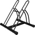 F2C 2-Bike Rack Bicycle Floor Stand Two Bike Parking Garage Storage Rack for Indoor and Outdoor