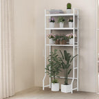 Over the Toilet Organizer White Over the Toilet Shelf with Paper Holder and 3 Hooks 3 Tier Over the Toilet Storage Rack for Restroom, Laundry Bathroom Over the Toilet Cabinet for Small Space