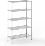 18" Deep x 42" Wide x 74" Height Wire Shelving Kit | 5-Tier | NSF Commercial Storage Rack Unit